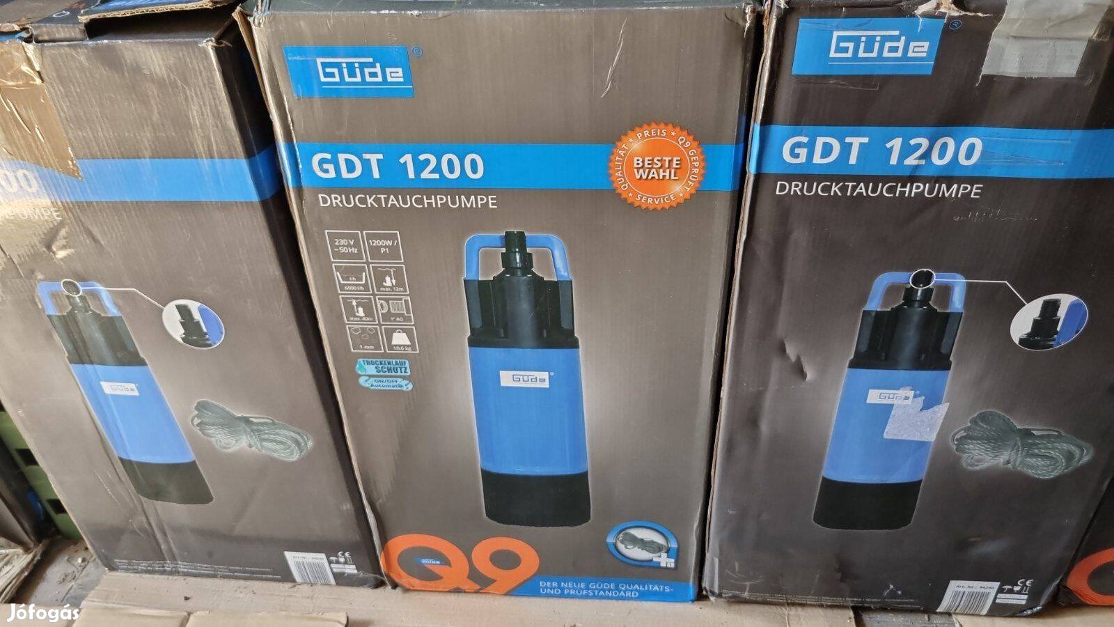 Elektronikus nyomáskapcsolóval, erős 1200W-os mélykúti szivattyú
