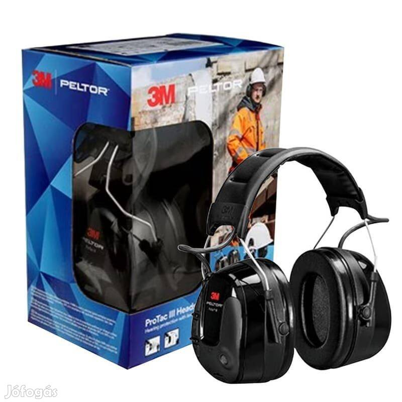 Elektronikus védőfejhallgató 3M Peltor Protac III Headset 32dB MT13H22