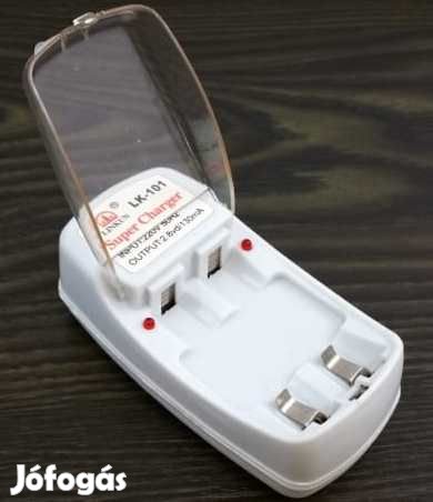 Elem  (akkumulátor)  töltő 2x AA/AAA  1,2V  (2067)