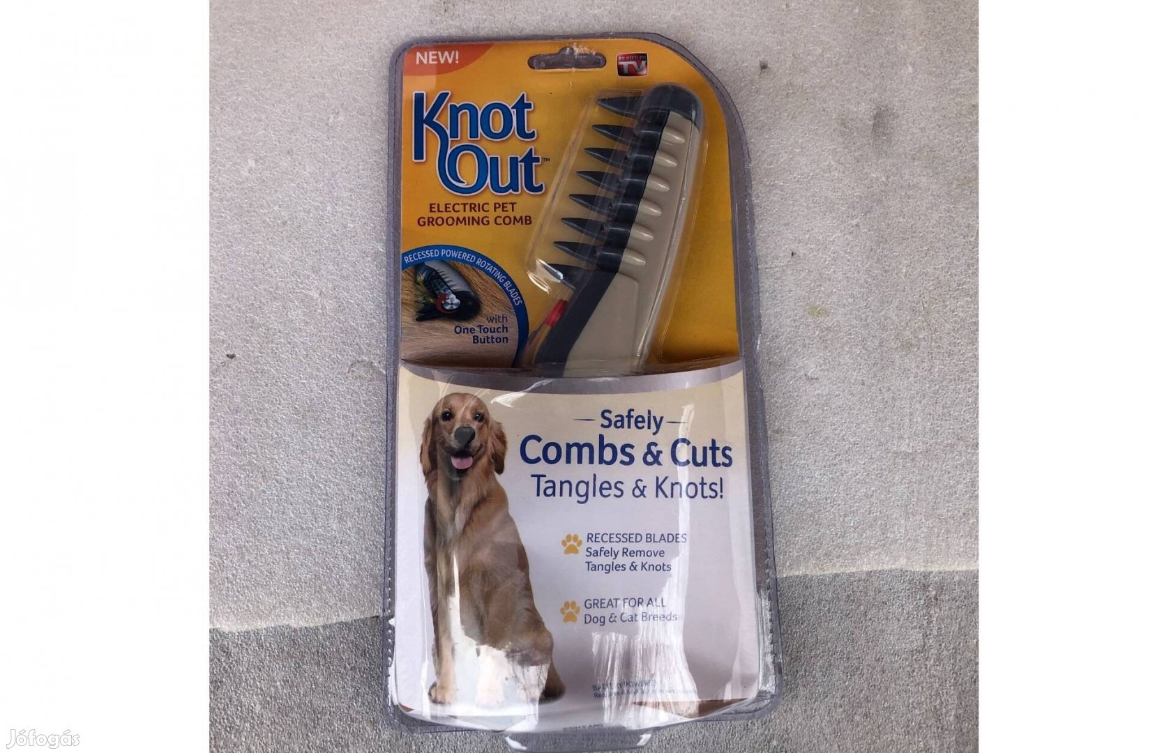 Elemes Elektromos fésű kefe Szőrcsomótlanító és kisállatfésű