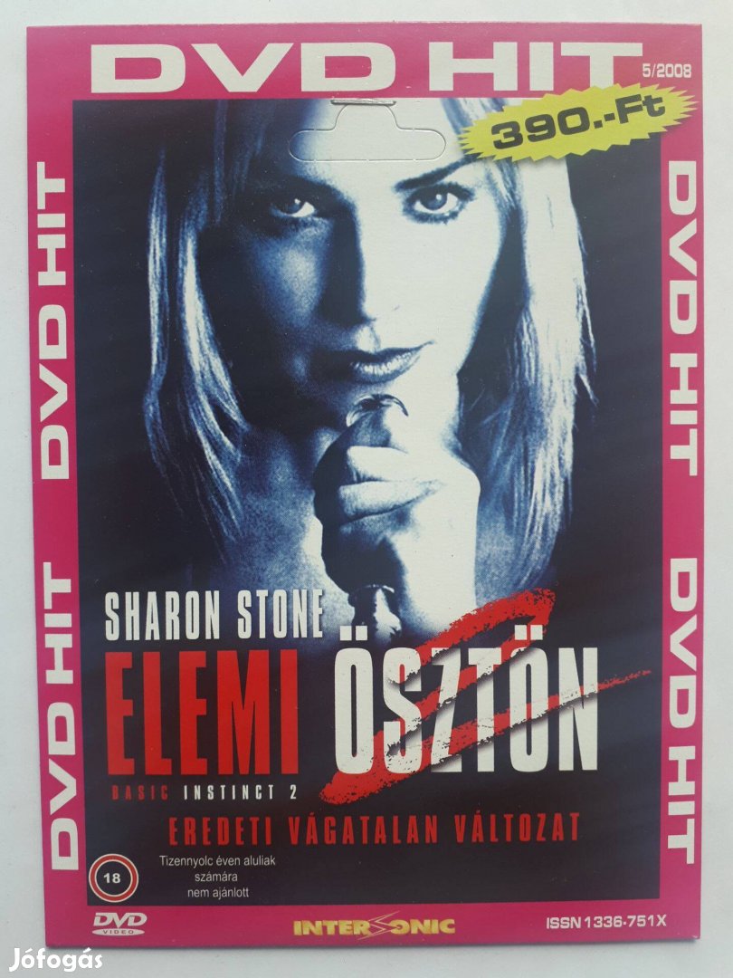 Elemi ösztön 2. (Sharon Stone) - papírtokos DVD (posta 255 Ft)