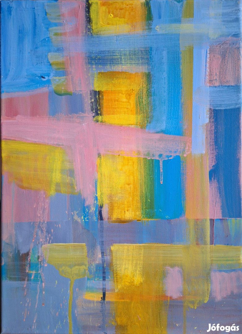 Éles Bulcsú Lácai esték II. 2024, akril, vászon, 5035 cm