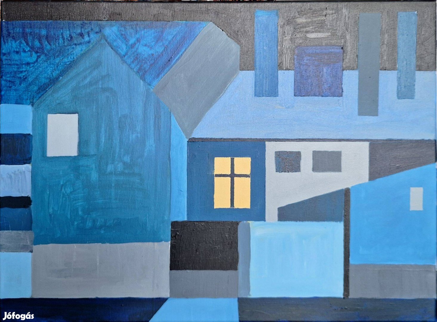 Éles Bulcsú - Fény az éjszakában 2024, akril, vászon, 5070