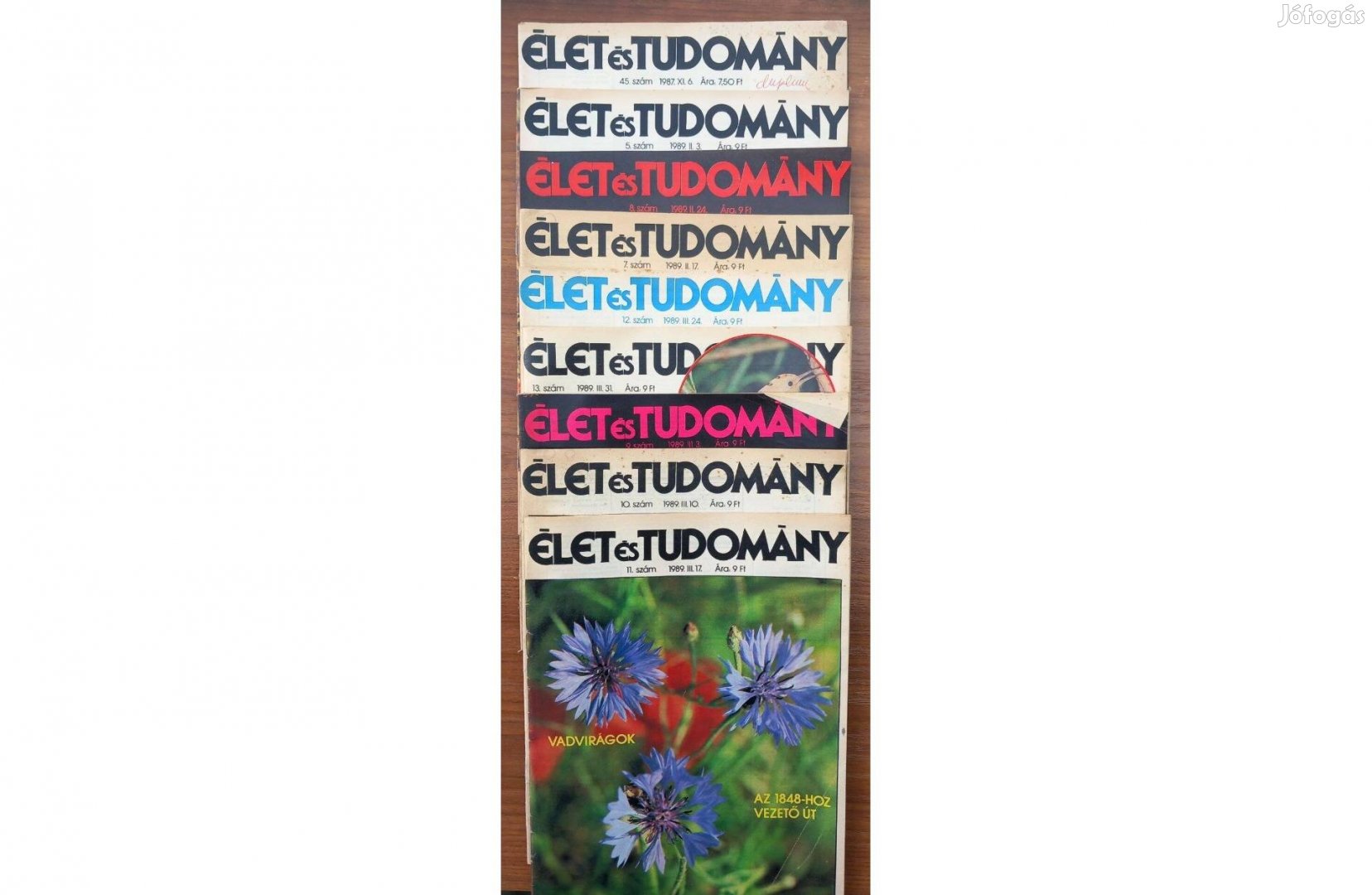 Élet és Tudomány 12 száma, 1987-1989