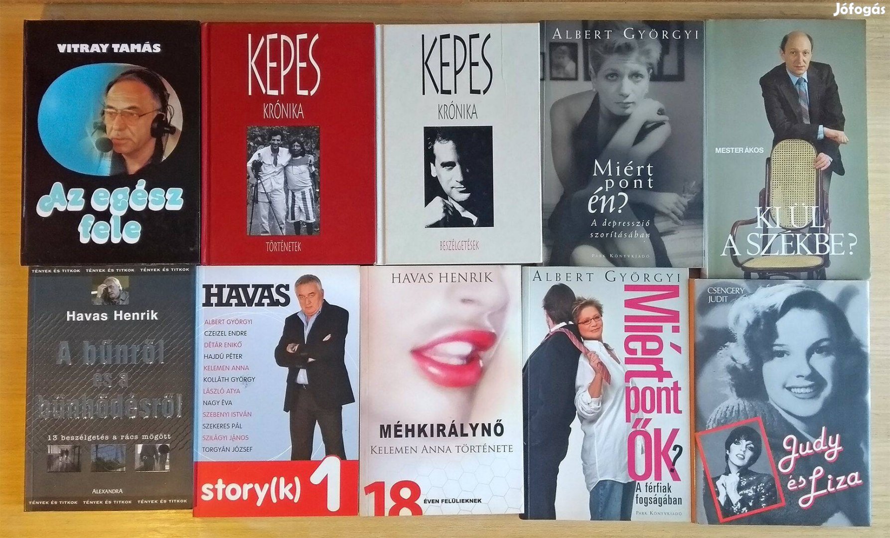 Életrajzi könyvcsomag Vitray Kepes Havas 10db 200Ft-os egységáron #1