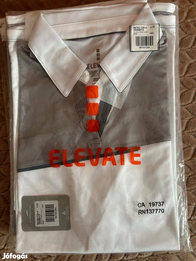 Elevate White Prater Short Sleeve Polo több méretben