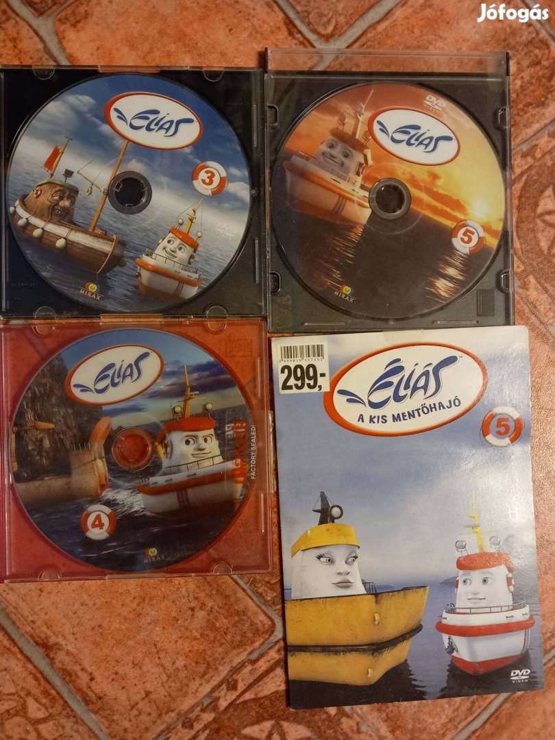 Elias a kis gőzhajó mese DVD lemez