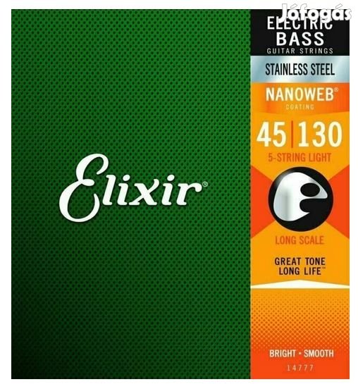 Elixir 14777 Elektromos Basszus Gitárhúr készlet  45/130  (6006)
