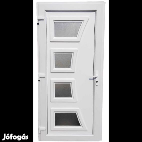 Eliza - Műanyag bejárati ajtó 98x198, 98x208 Fehér