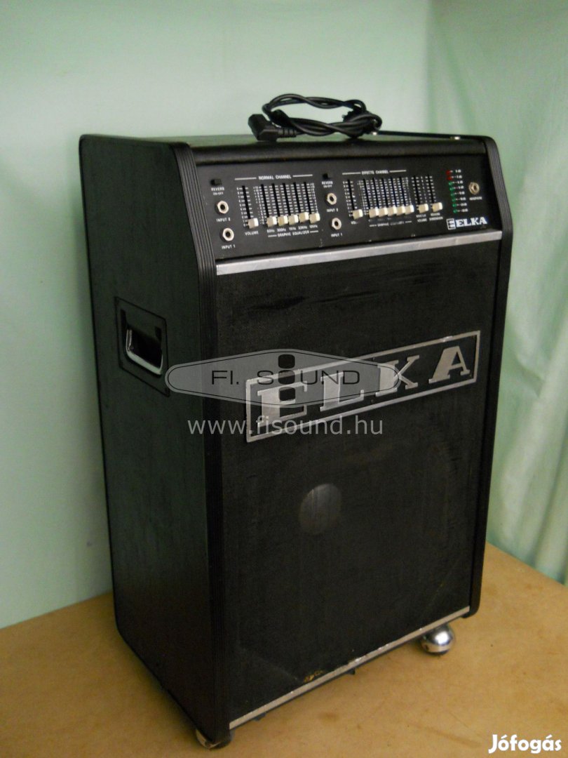 Elka RM140 ,(1.) 180W aktív 2 utas gitár hangfal,2 csatornás