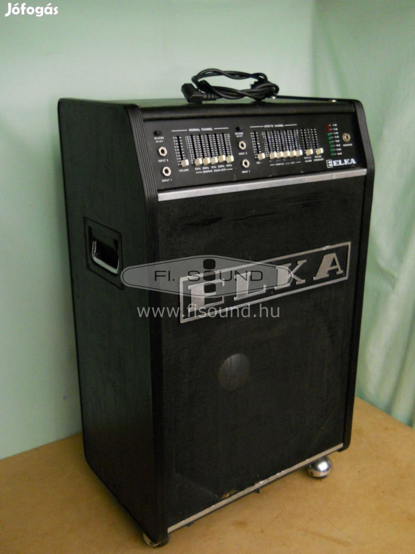 Elka RM140 ,(1.) 180W aktív 2 utas gitár hangfal,2 csatornás