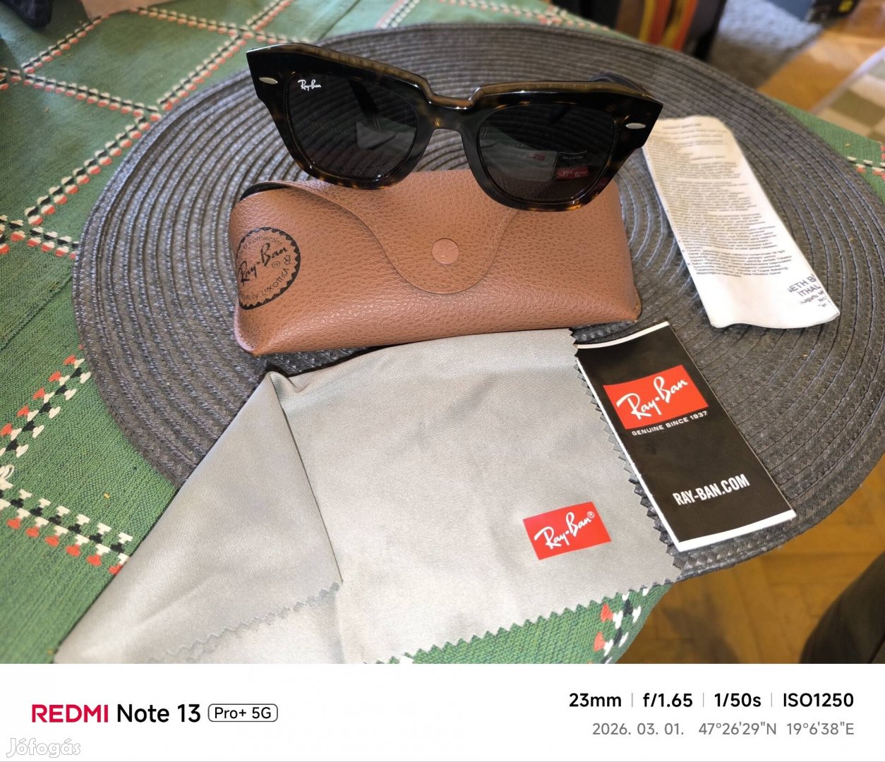 Elkelt Ray -Ban State Street rb-2186 1292b1 teknőc tarka