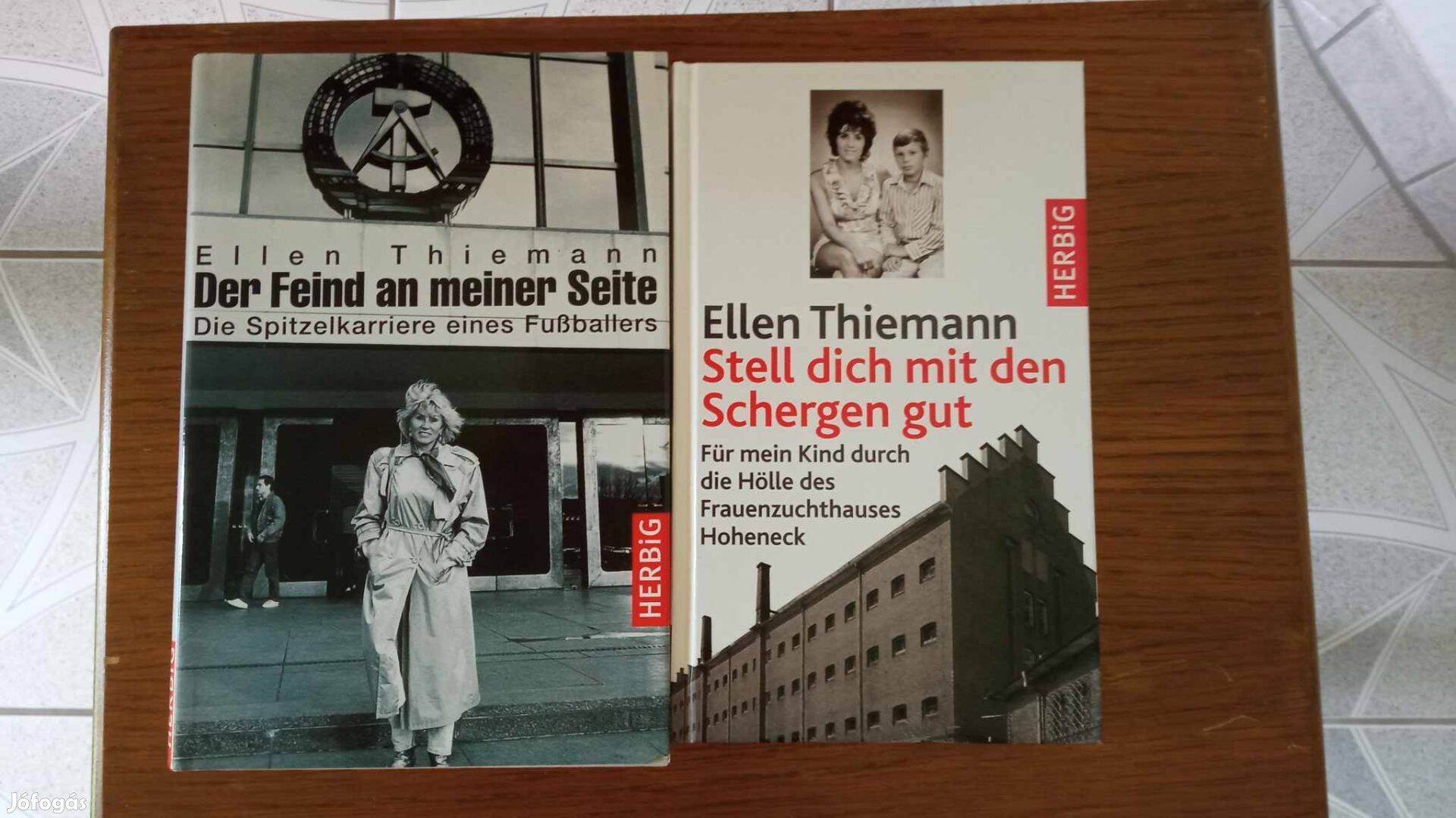 Ellen Thiemann 2 db életrajzi könyve együtt 3500 Ft