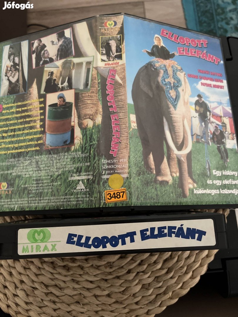 Ellopott elefánt vhs