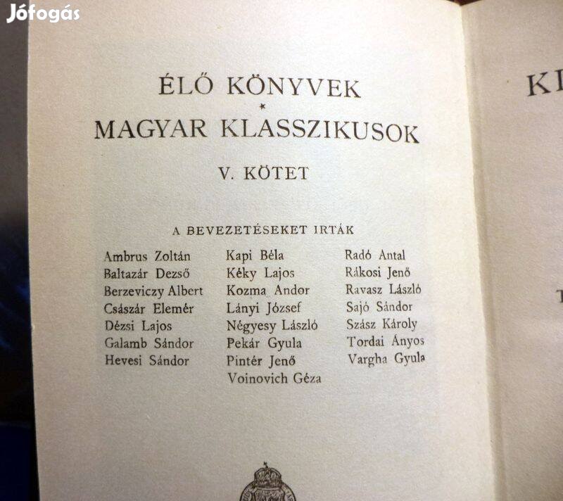 Élő könyvek - Magyar klasszikusok 28 db
