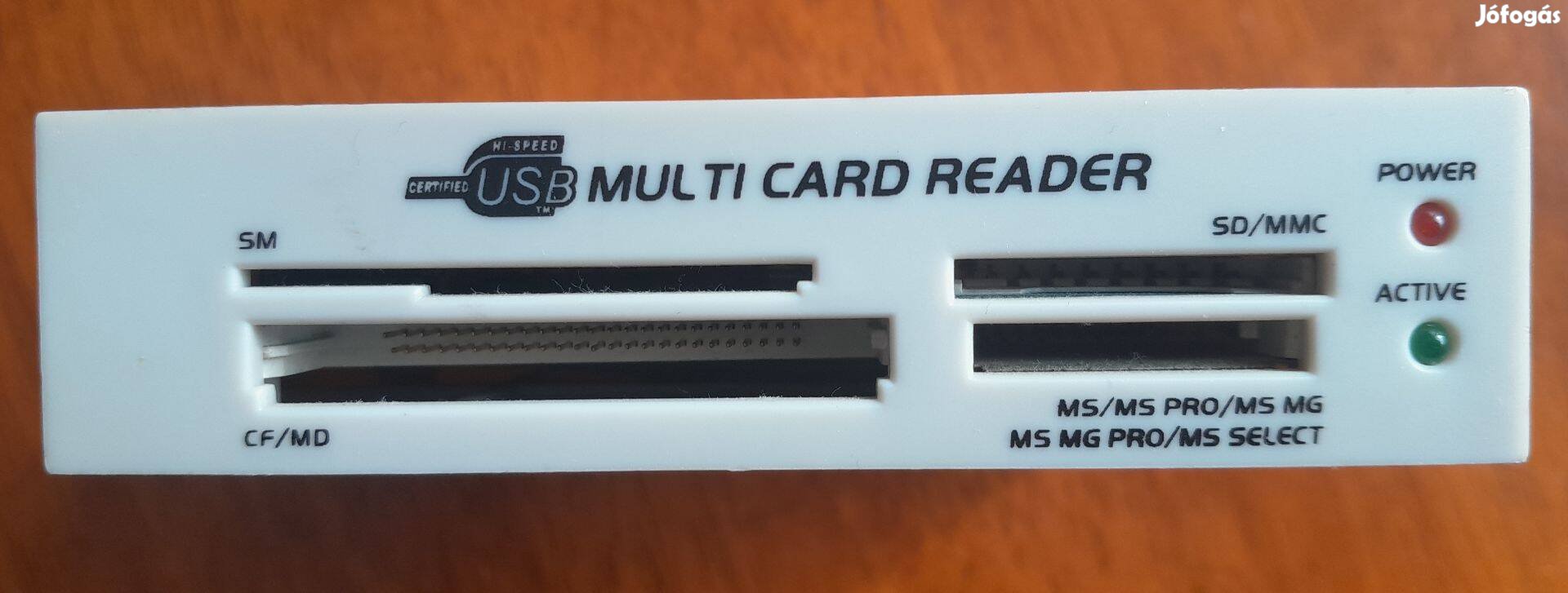 Előlapi kártyaolvasó PC-be Kisfloppy helyére építhető