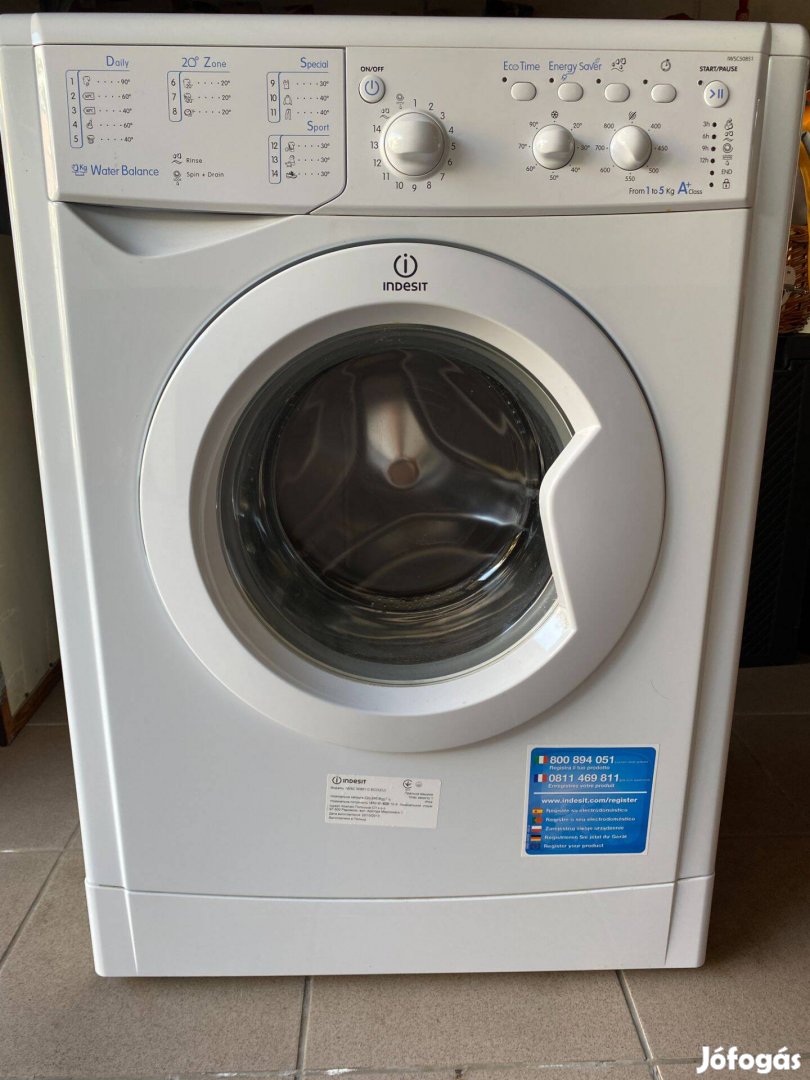 Elöltöltős újszerű mosógép