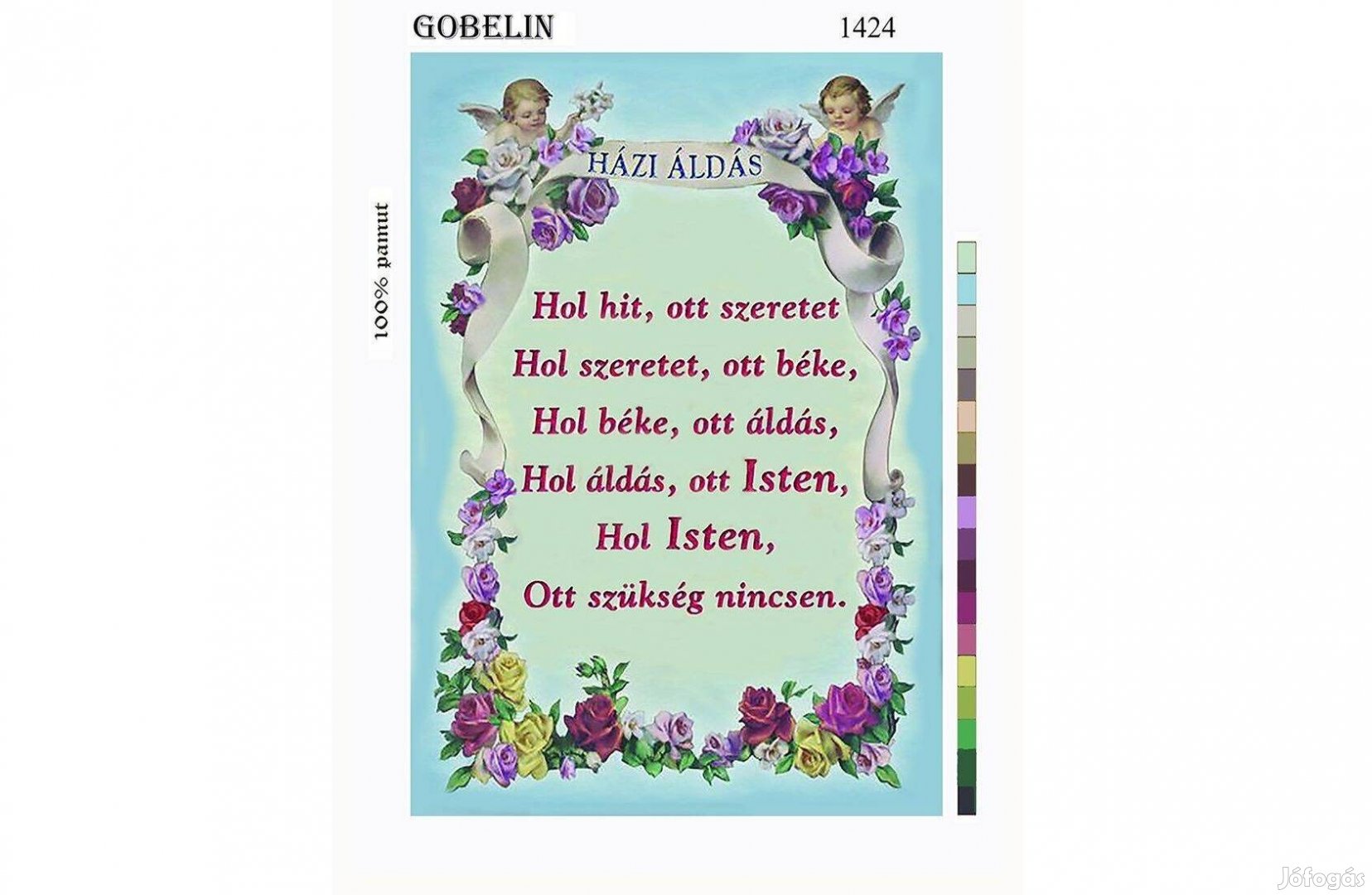 Előnyomott gobelin minta 40x50cm