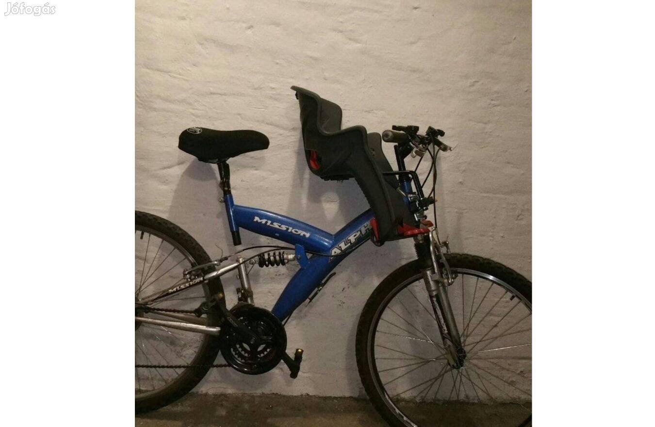 Előre és hátra is jó! Új biciklis gyermekülés + konzol + adapter!