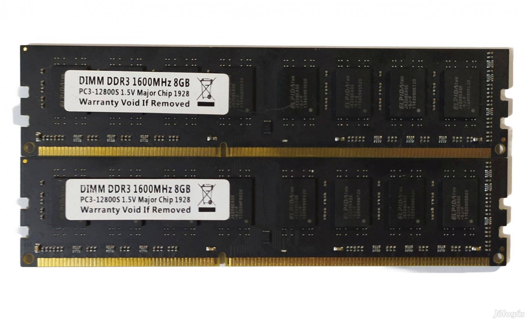 Elpida 16GB (2x8GB) DDR3 1600MHz memória