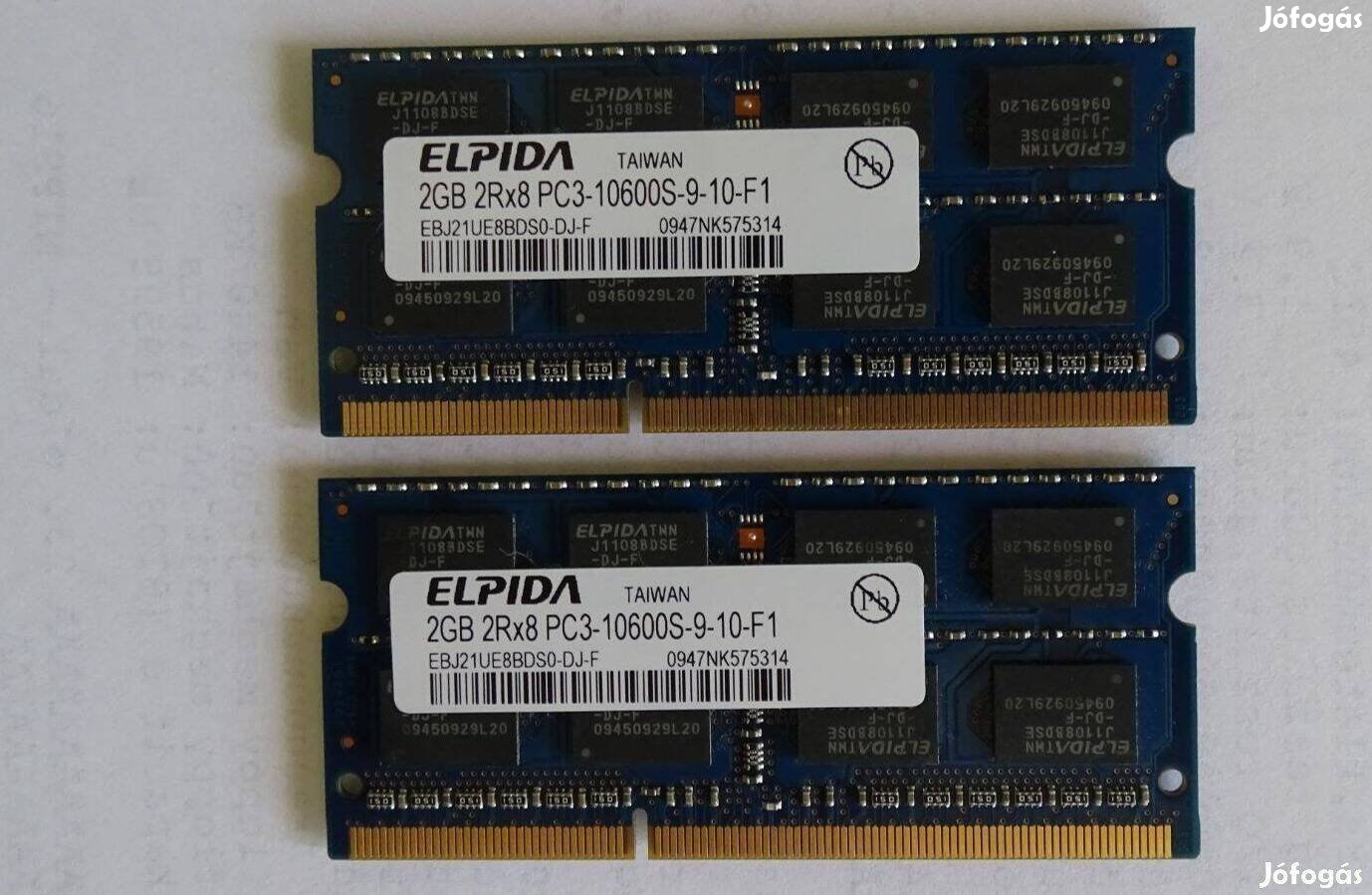 Elpida 4gb laptop memória