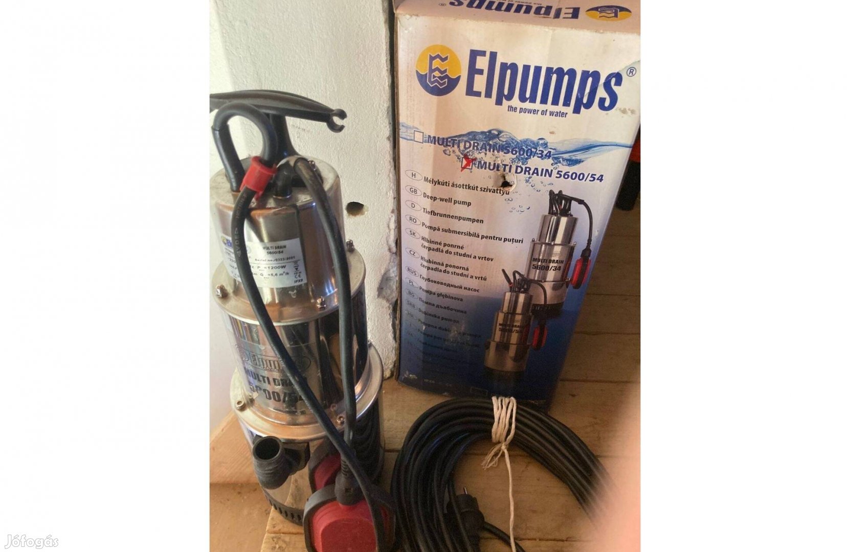 Elpumps Multi Drain 5600/54 ásott kút, mélykúti szivattyú