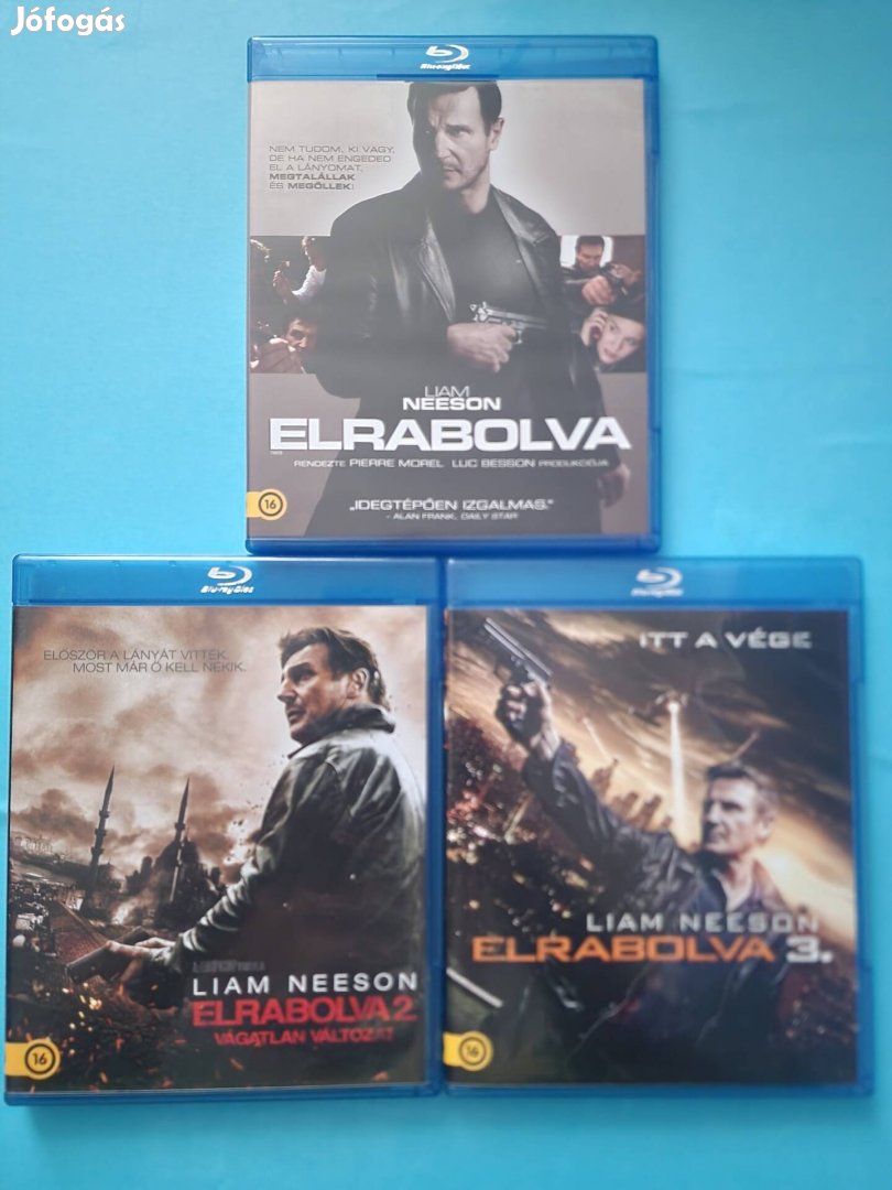 Elrabolva trilógia blu-ray