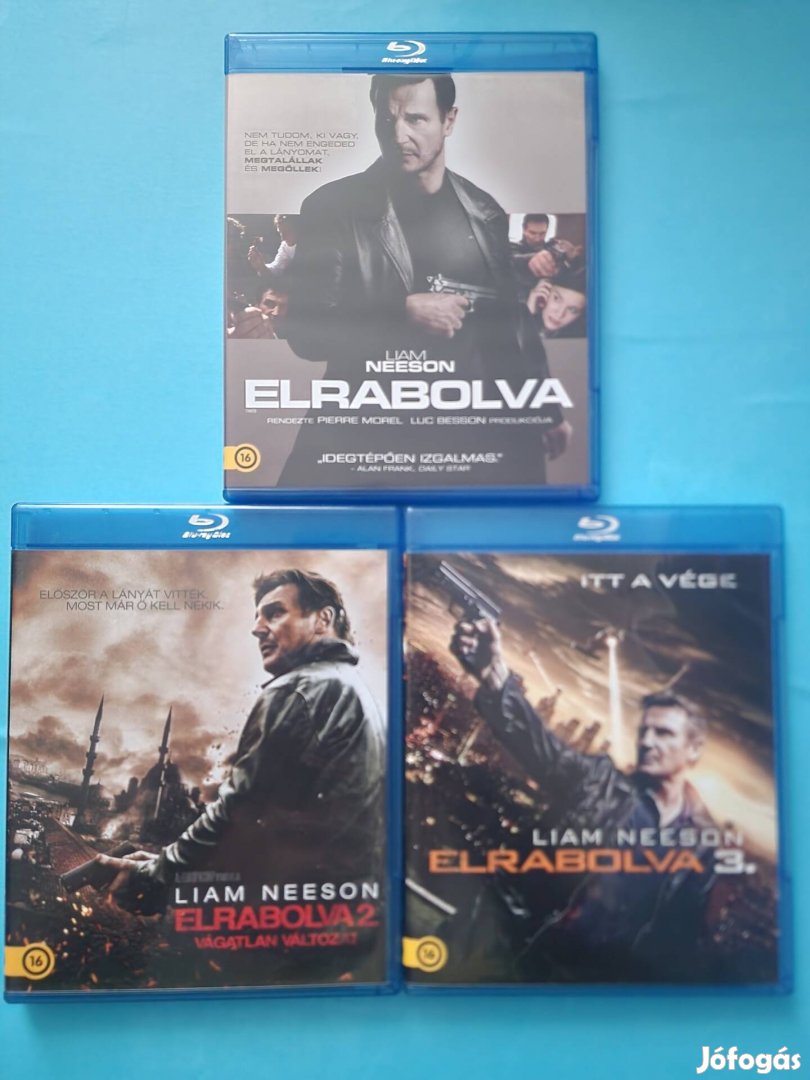 Elrabolva trilógia blu-ray