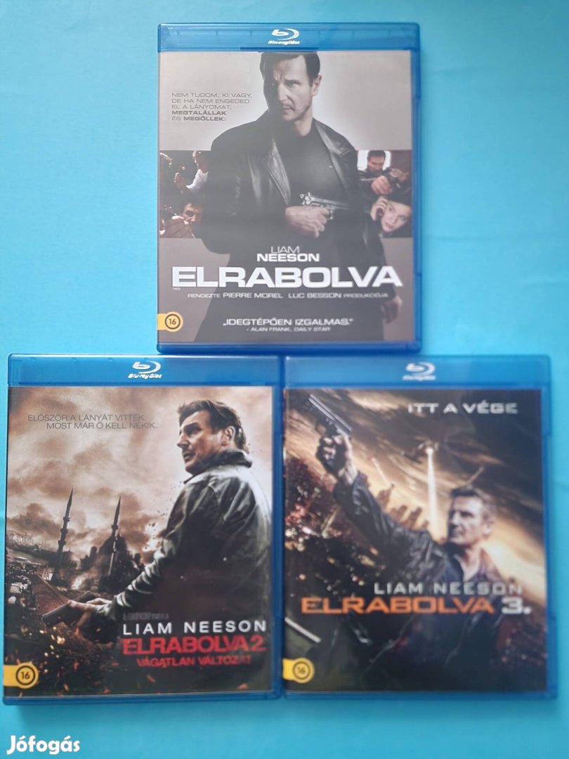 Elrabolva trilógia blu-ray