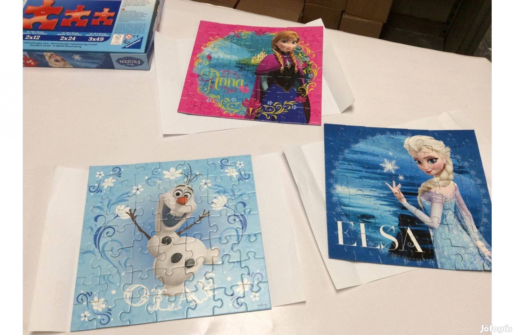 Elsa Anna Olaf puzzle premium puzzle 3x49db-os kirakó Trefl Frozen