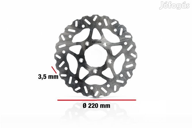 Első Malossi féktárcsa Whoop Disc 160mm Piaggio 5 lyukas