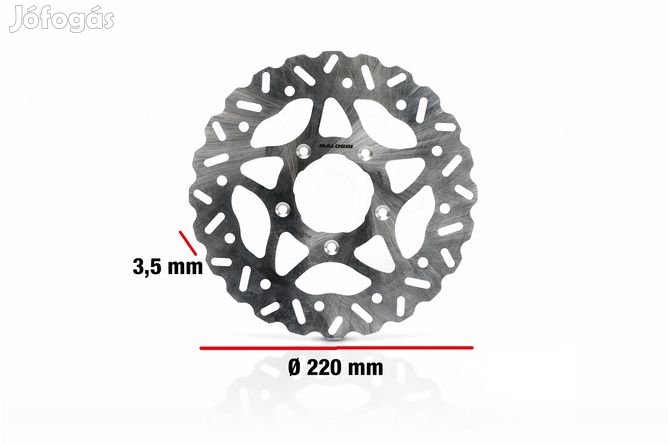 Első Malossi féktárcsa Whoop Disc 160mm Piaggio (5 lyukas)