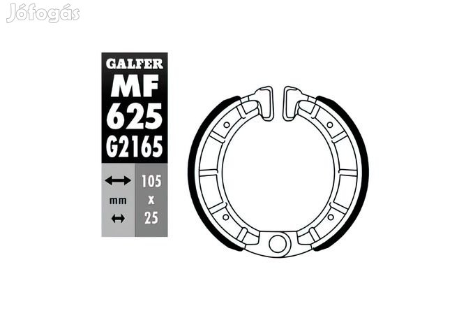 Első / hátsó fékpofák Galfer 18 Derbi Vamos / Variant / Fenix 50