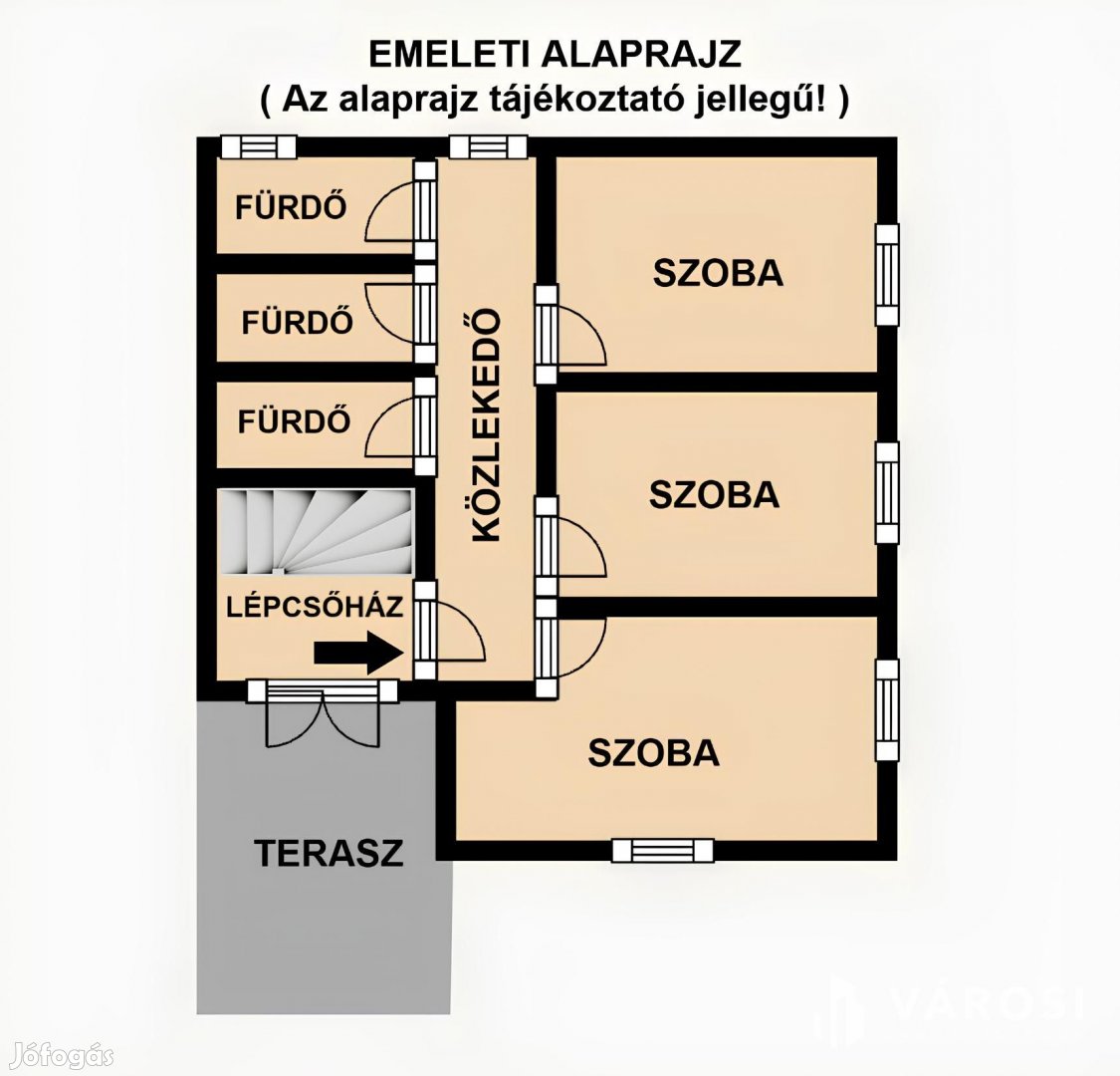 Első emeleti lakás az Aranyparton