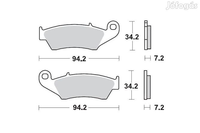 Első fékbetétek Moto Master Ceramic XR 400 / DR-Z 400