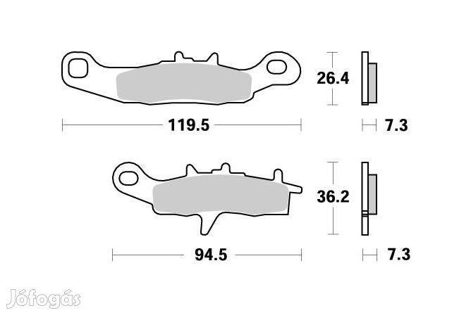 Első fékbetétek Moto Master Nitro KX 85