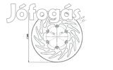 Első féktárcsa 240mm NG Brake Disc Peugeot XP7