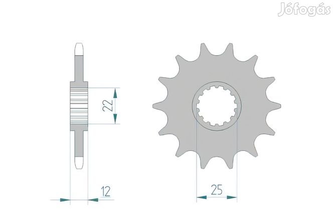 Első lánckerék Afam 13 fogas GasGas EC / Rieju MR 250 / 300