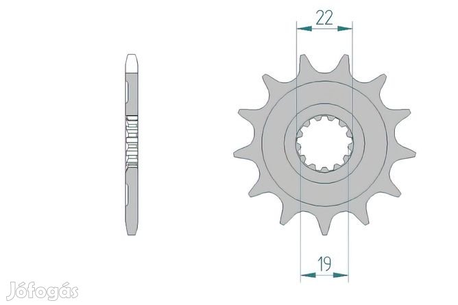 Első lánckerék Afam 13 fogú TC 250