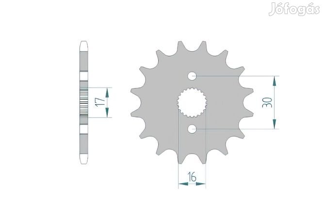 Első lánckerék Afam 420 / 14 fog CR 80 / 85