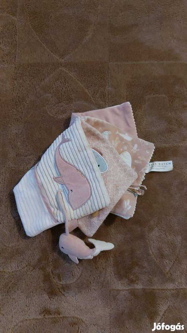 Első mesekönyv textil tenger világa állatokkal