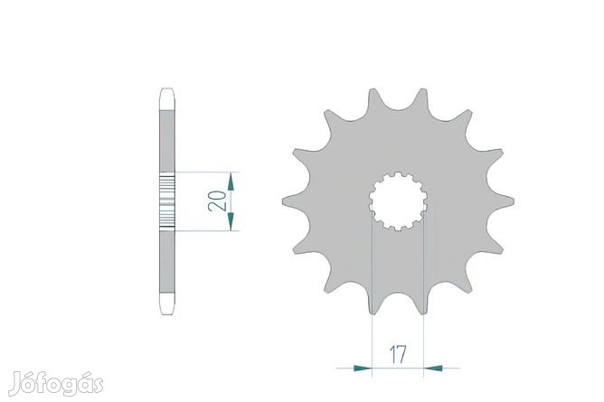 Elülső lánckerék Afam 13 fogú YZ 125 1990-2004