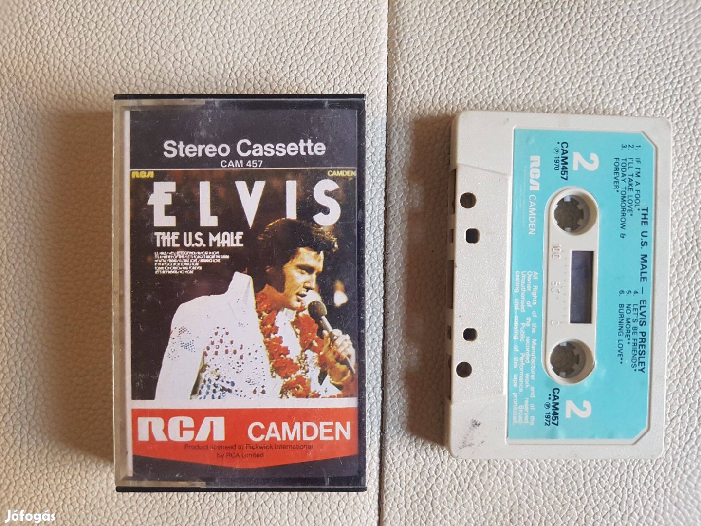 Elvis Presley The U.S. male kazetta kazi MC Eredeti RCA Camdem Eladó