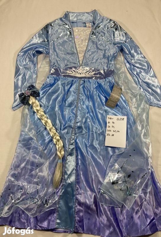 Elza jelmez, hercegnő jelmez, Jégvarázs jelmez G258