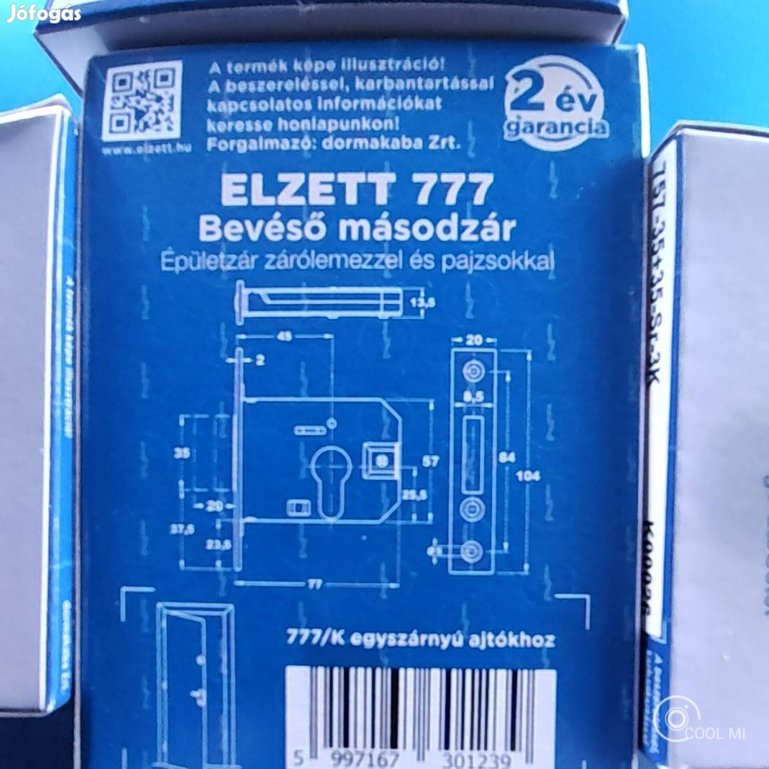Elzett retesz zár betétek