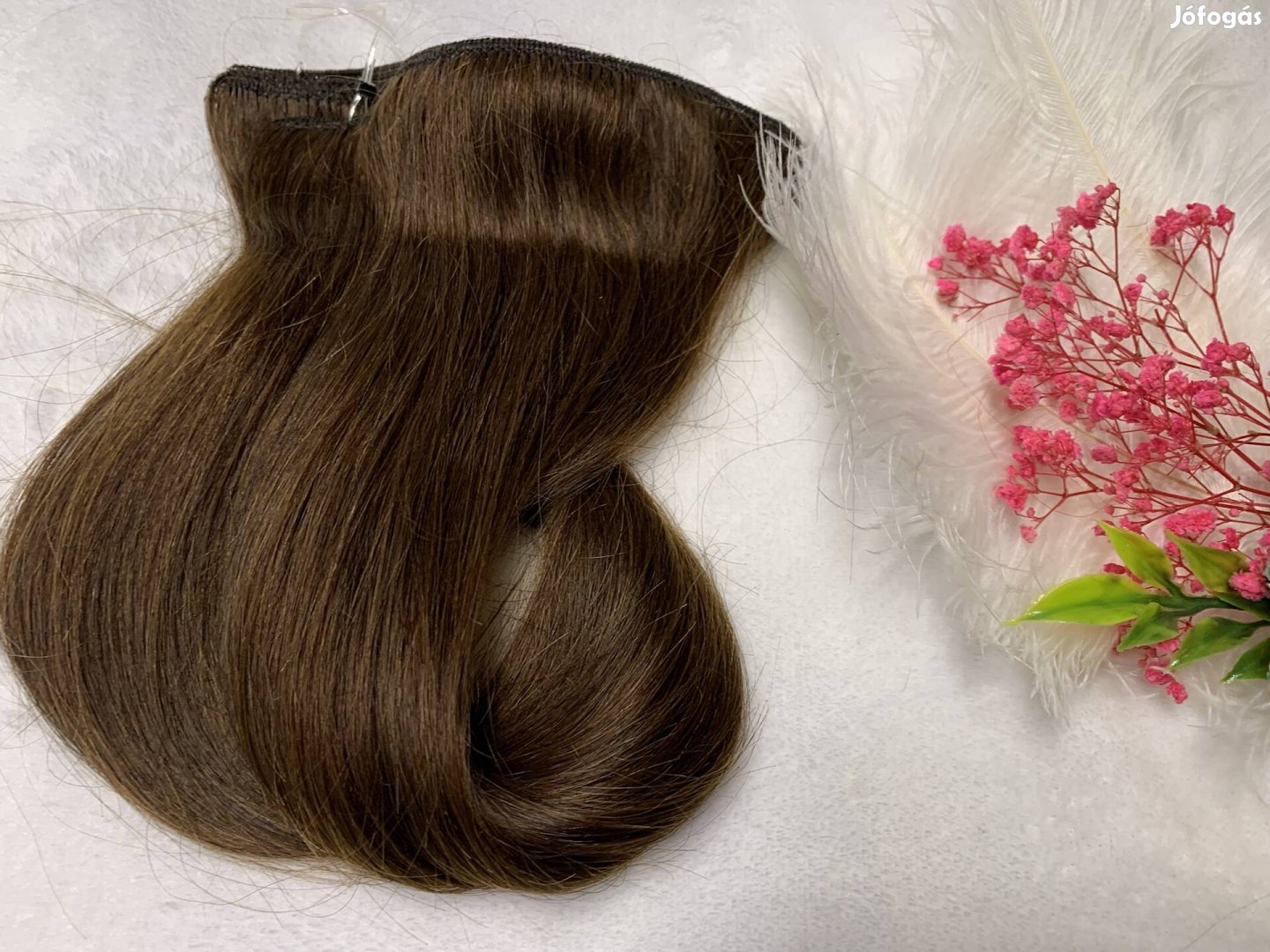 Emberi haj póthaj tresszelt szilikon pántos 42 cm 61 gr