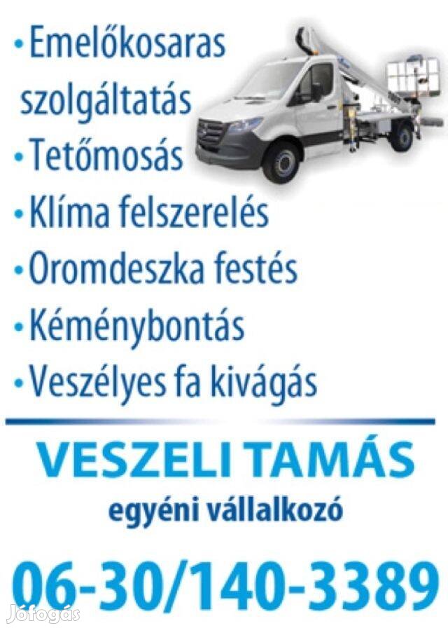 Emelő kosár, emelőkosár, kosaras emelő, kosaras autó