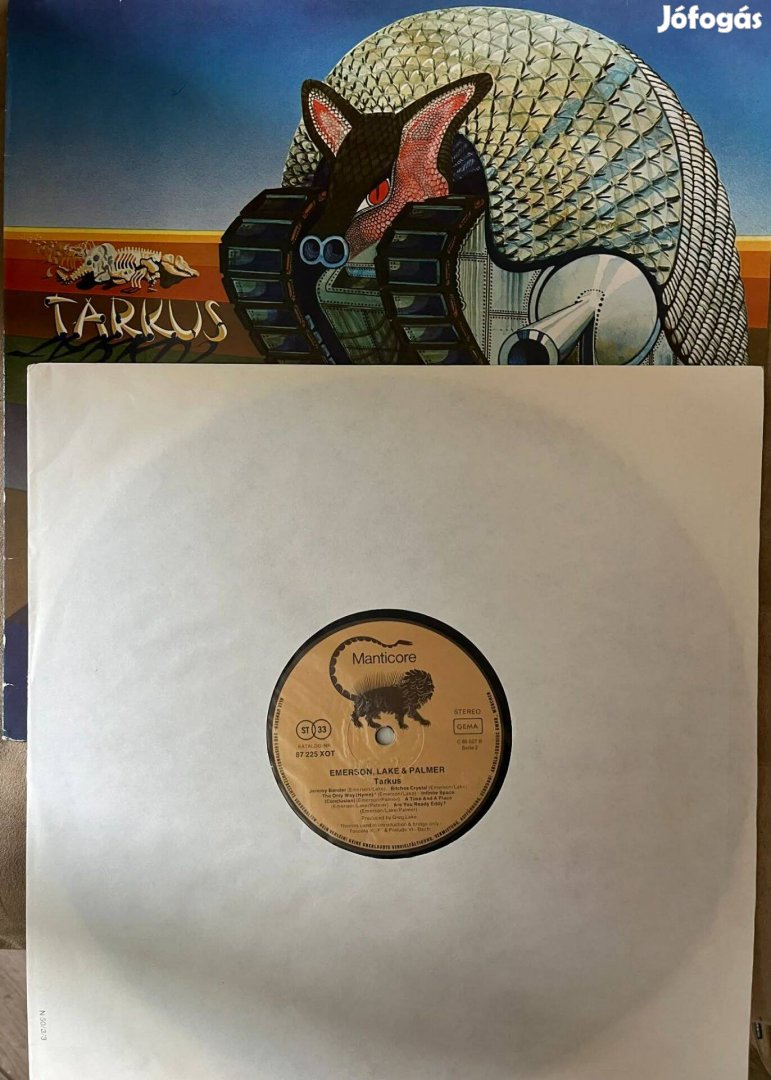 Emerson Lake Palmer Tarkus LP 1971, Manticore, Gema, Germany