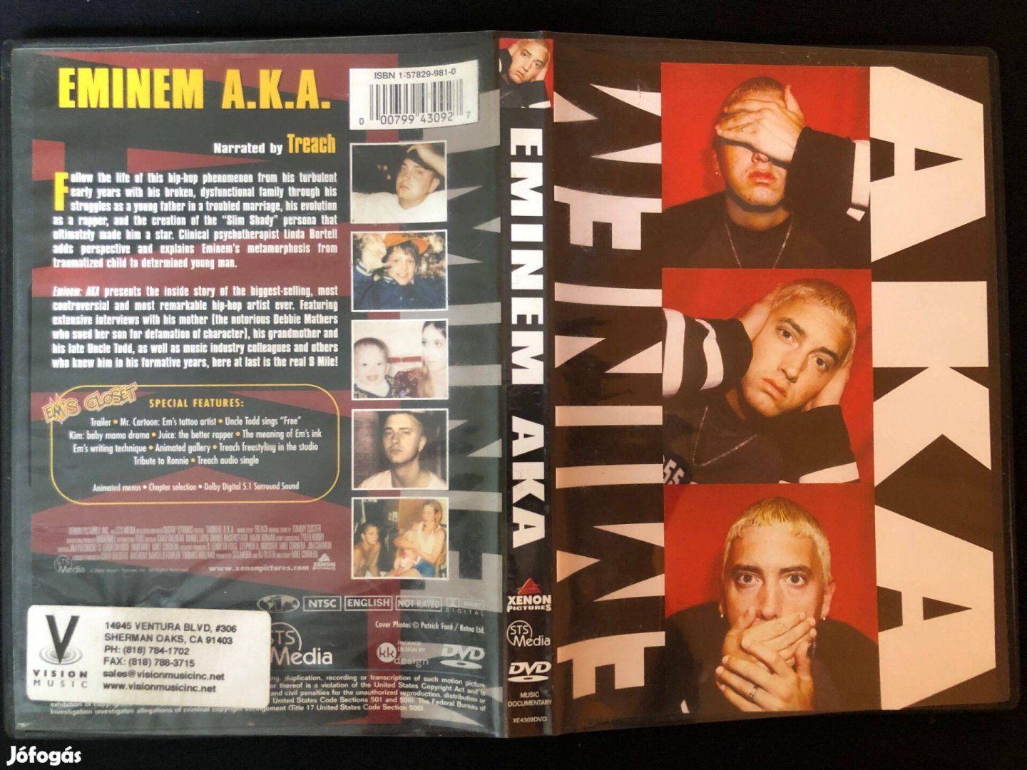 Eminem A.K.A. (karcmentes) DVD