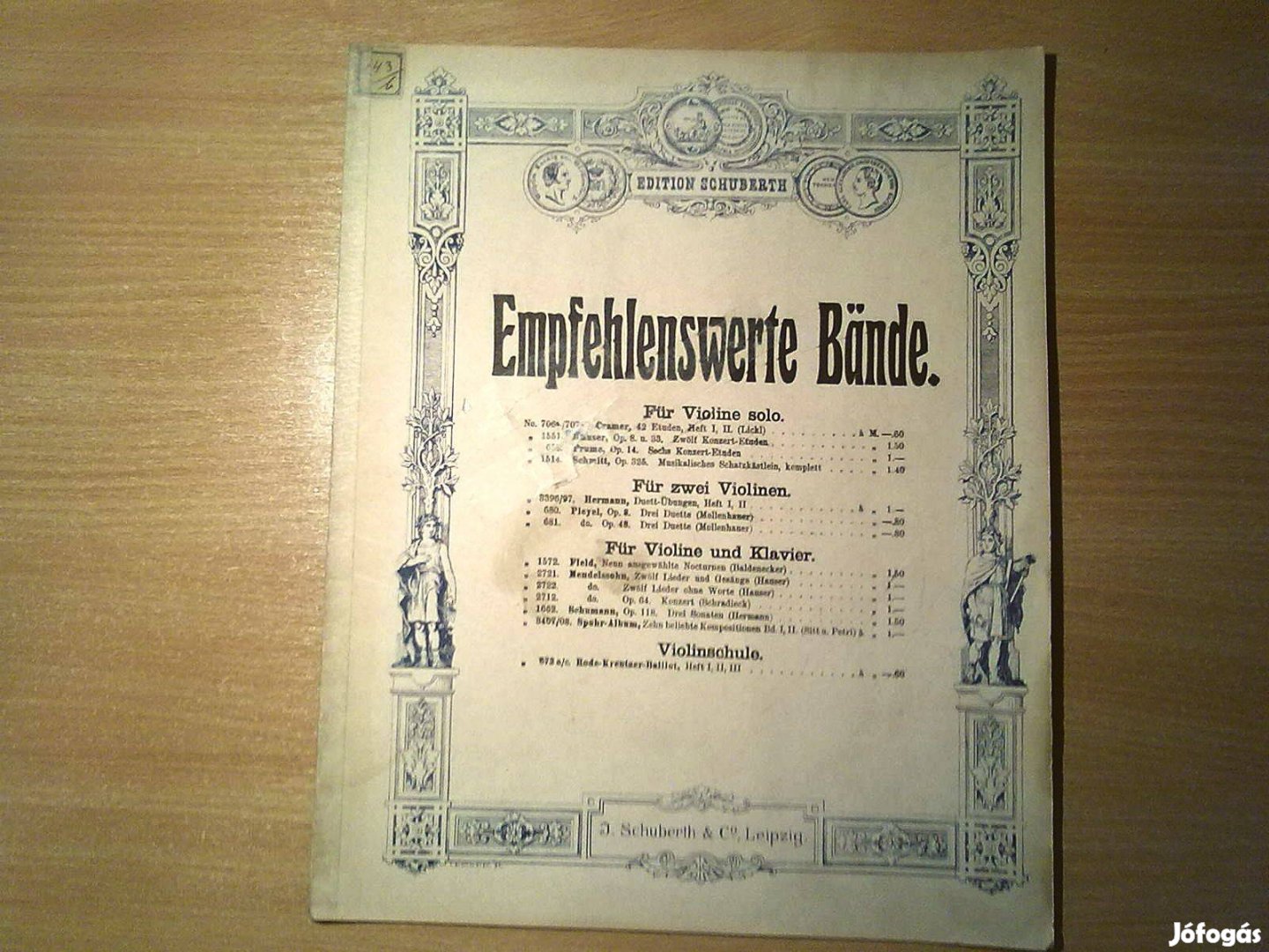 Empfehlenswerte Bände für Violine und Klavier